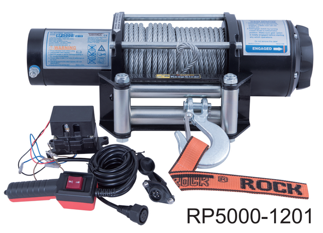 Rock, treuil électrique pour remorque de bateau RP5000 12 Vdc 3,8 ch 2268 kg