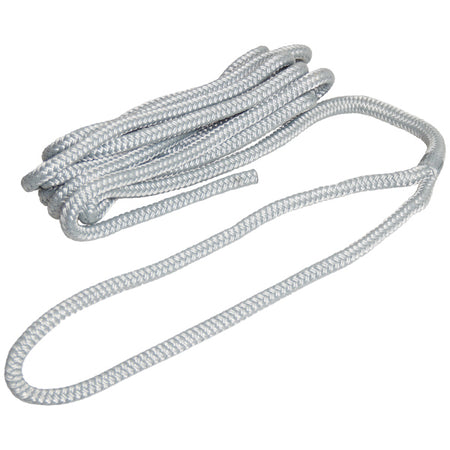 Robline fortøjningstov i grå farve, flettet og 12 mm tykt