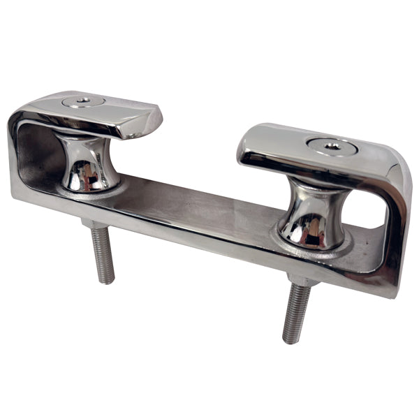 Sidevisning af SeaTec klyds med ruller og dimensioner.