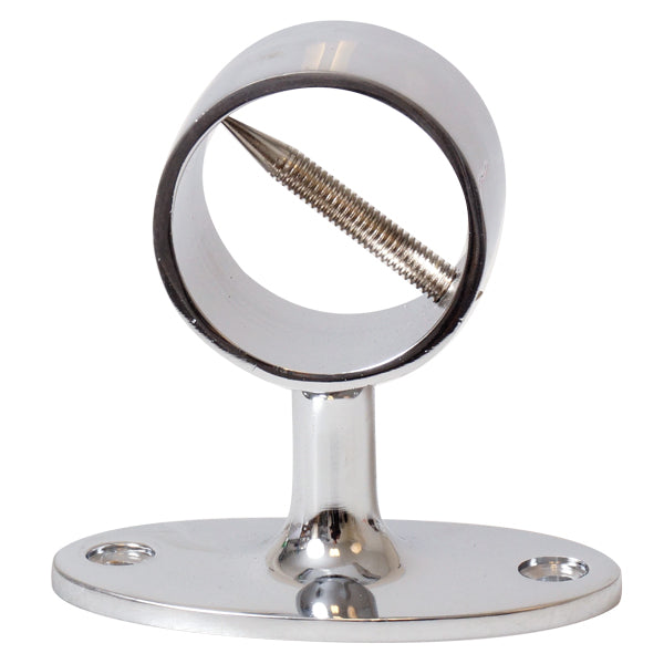 Krom gelænder holder fra SeaTec til Ø36mm tov, set fra siden.