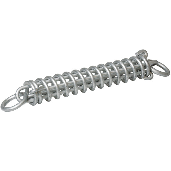 Fortøjningsfjeder fra 1852, galvaniseret, 28 cm, set fra siden.
