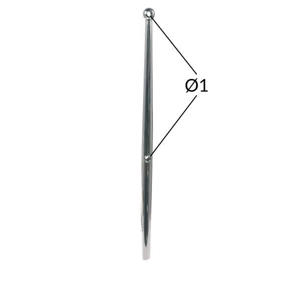 SeaTec Scepter RF 610mm kugle top i nærbillede med glat overflade.