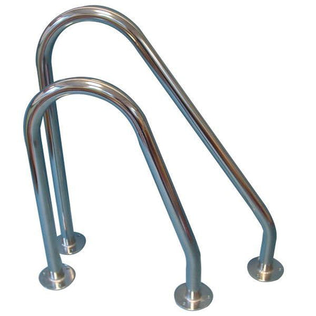 SeaTec hajfinner set forfra med mål og specifikationer.