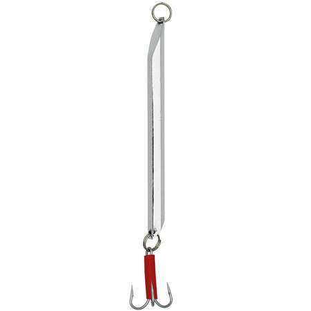Kinetic Depth Diver 300g Sølv #8/0 set fra siden med krokodillekrog