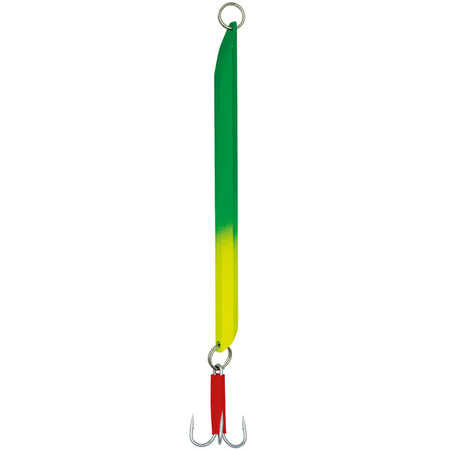 Kinetic Depth Diver 300g i grøn/gul farve, set fra siden.