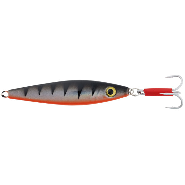 Kinetic torskepilken 200g i silver tiger farve, vist fra siden