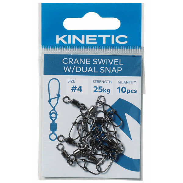 Kinetic svirvel med hægte #8 til brug ved fiskeri og marinetilbehør.