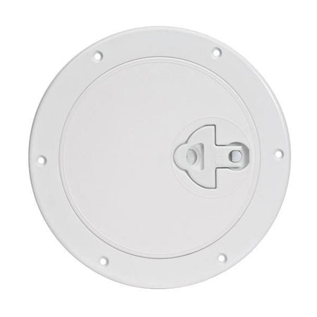 SeaTec inspektionsluger Ø265mm i hvid farve, set fra siden.