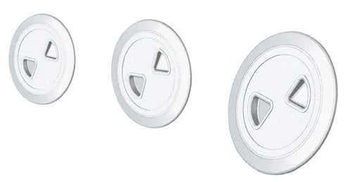 Nuova Rade inspektionsluge hvid Ø168/222mm, set forfra med tydeligt design