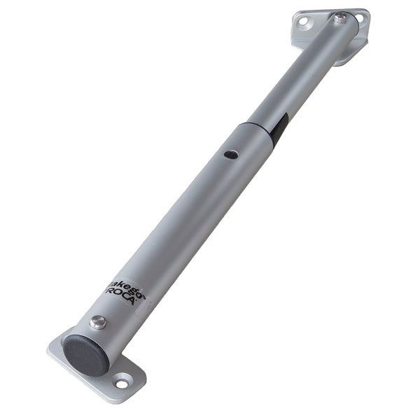Roca lugeholder set forfra med skinnende elektropoleret finish