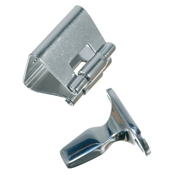 SeaTec dørholder 29x20mm RF stål, set fra siden med detaljerede vinkler.