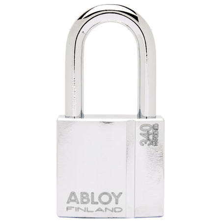 Abloy hængelås PL340/50 set fra siden, klar til brug på båden.