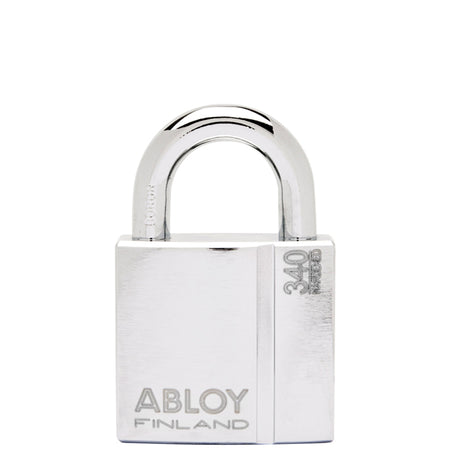 Abloy hængelås PL340/25 set forfra med låsemekanisme