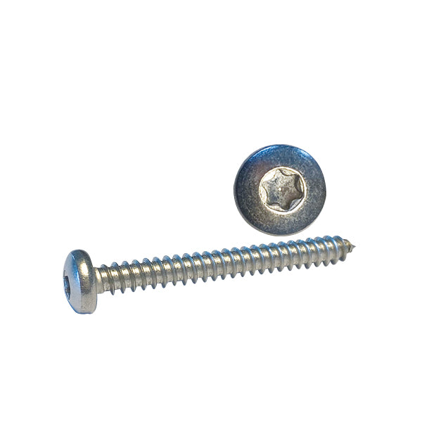 1852 skrue Panhoved 4.2 x 16 A4 Torx set foran med detaljer af hovedet