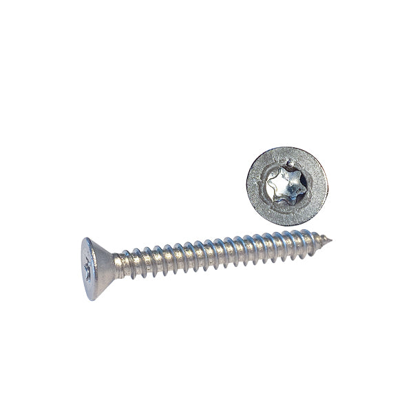 1852 skrue undersænket 3.5 x 25 A4 Torx set fra siden med marinetilbehør
