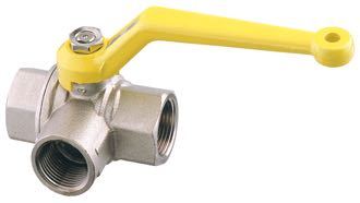 Guidi trevejshane type L 1 1/4" set fra siden med klart design