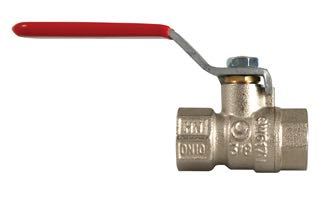 Guidi kuglehane 1/2" set forfra, klar til installation på båd.