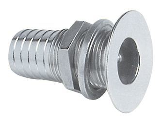 Gennemføring 1 1/4" rf u/s AISI 316 set forfra