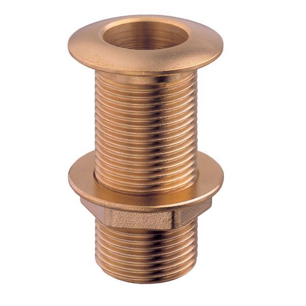 Guidi gennemføring i bronze, set forfra, 3/8" med 60 mm diameter
