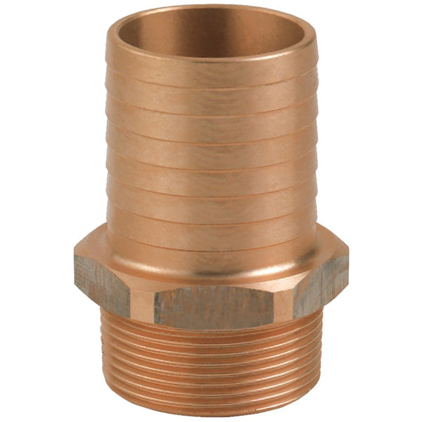 Guidi slangestuds 3/4" x 19mm monteret på bådslange.
