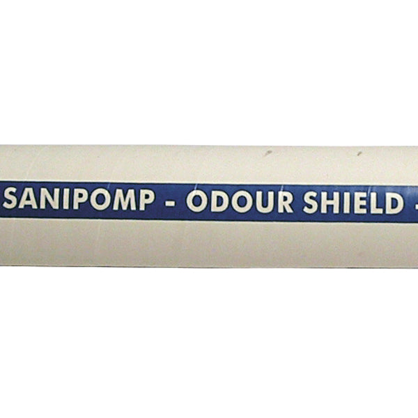 SeaTec toiletslange i 19mm, udstillet med tilslutning.