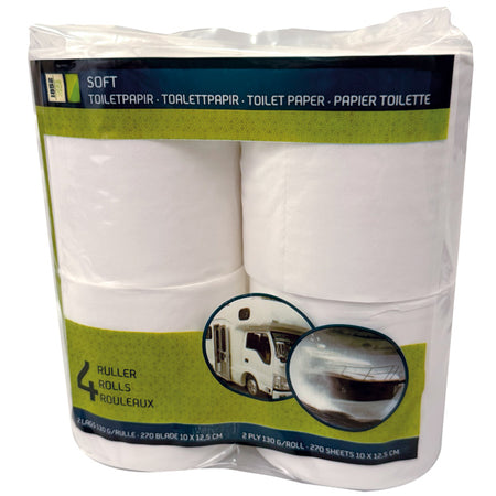 1852 toiletpapir pakket i 10x12,5 cm størrelse, klar til brug