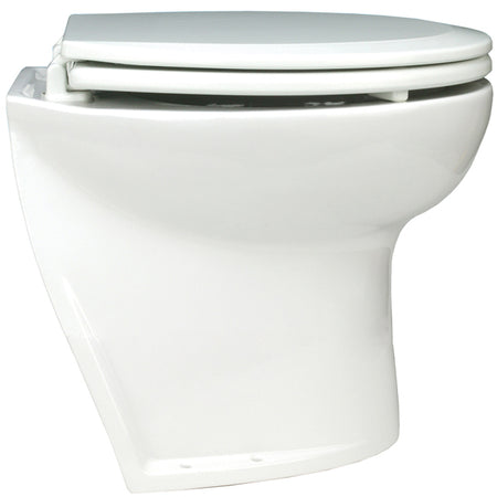 Jabsco deluxe 14" 24v ferskvand toilet set op i en båd