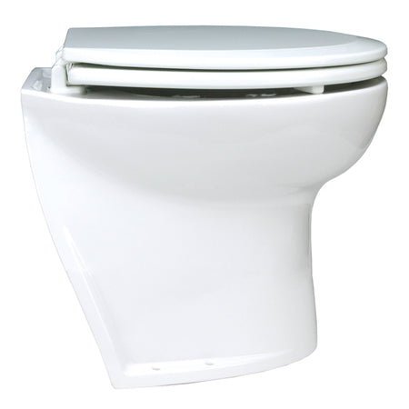 Jabsco 12V el-toilet med soft close, set fra siden