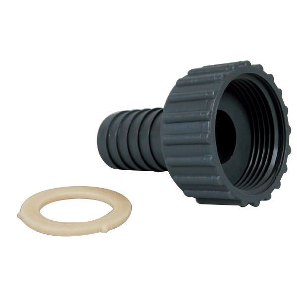 Barka, Studs lige 1" 1 1/4" gevind 25 mm slange