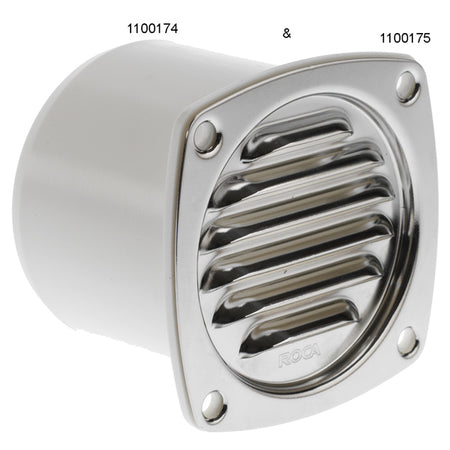 Roca slangeadapter til ventilator præsenteret med tekniske specifikationer