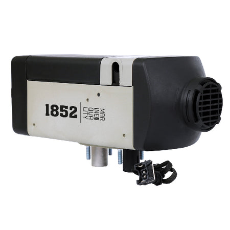 1852 bådvarmer set forfra med 12V dieseltilslutning