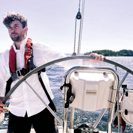 ScanStrut helm pod monteret med 12 tommer skærm