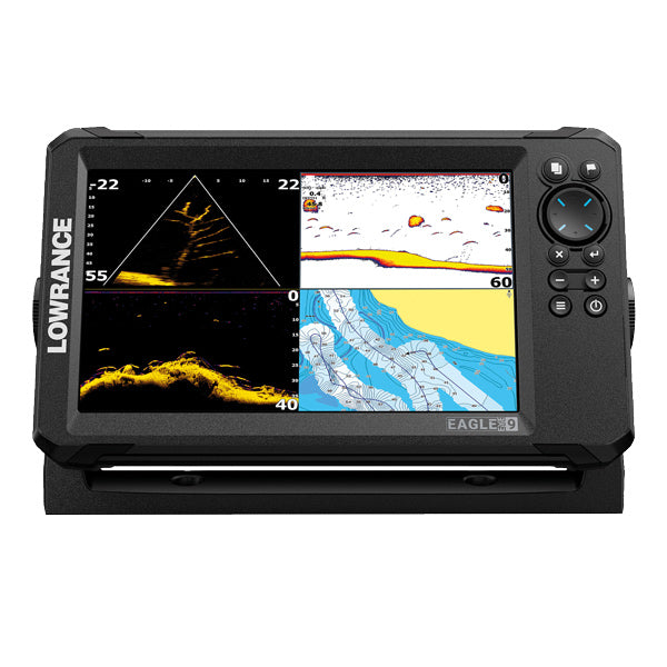 Brug af Lowrance EYE-9 Live til fiskeri på åbent vand.