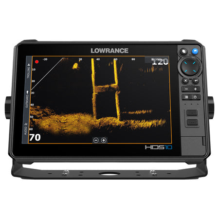 Sidevinkel af Lowrance HDS-10 PRO uden transducer
