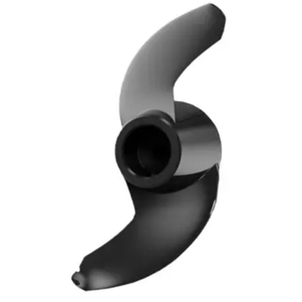 Lowrance propel 2-bladt til Recon med messing møtrik, set fra siden