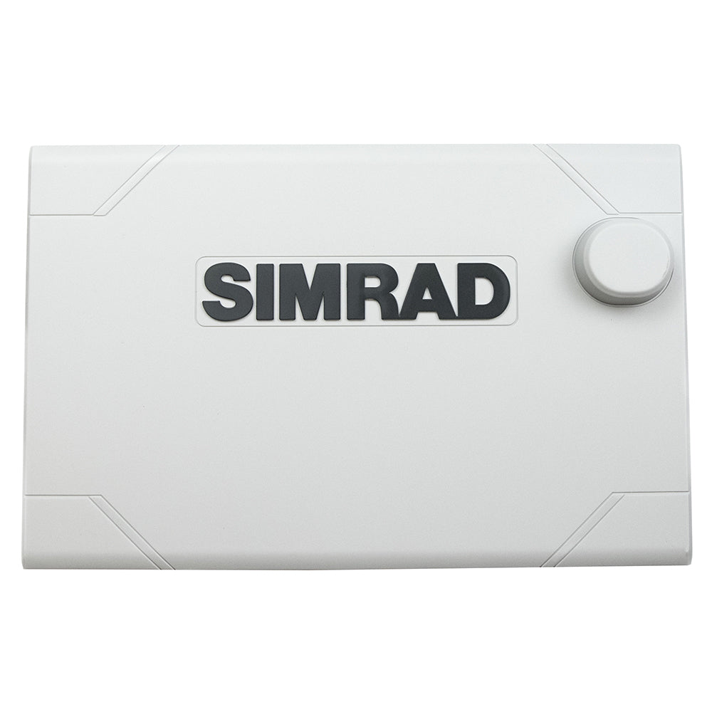 Simrad suncover til NSS Evo3 7" monteret på bådskærm.