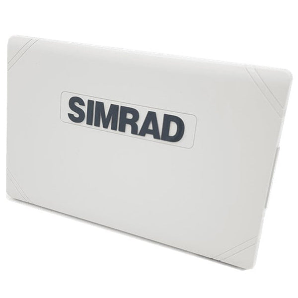 Simrad NSX 3012 solcover, vises i et lyst miljø, tilpasset skærmbeskyttelse.