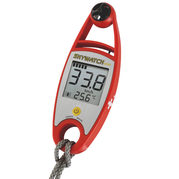 SeaTec, Vindmåler håndholdt skywatch med temperatur rød 41×109×17 mm