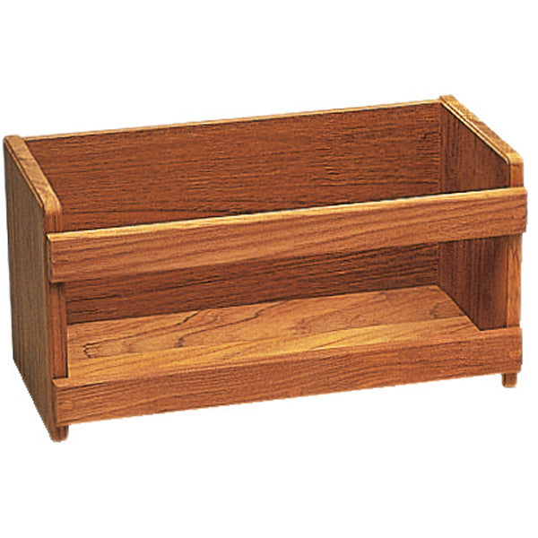 Roca boghylde i teak træ, 38x20x20cm, elegant design til opbevaring.