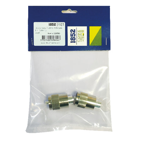 1852 VHF stik PL259 til 6mm kabel vises i tæt zoom