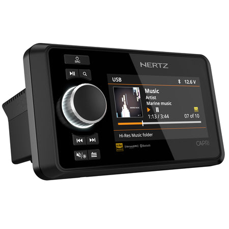 Hertz CAPRI H100 DAB+ med kontrolknapper og display