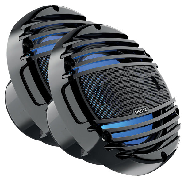 Hertz HMX 6.5-LD-TC marine højttaler set forfra med gittercover