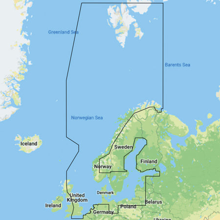 C-Map Y050 kort til Skandinavien, tilpasset Lowrance Simrad B&G