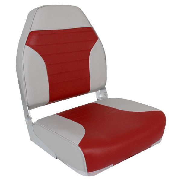 Springfield Flashback sæde i vinrød og grå farve, 41×55 cm