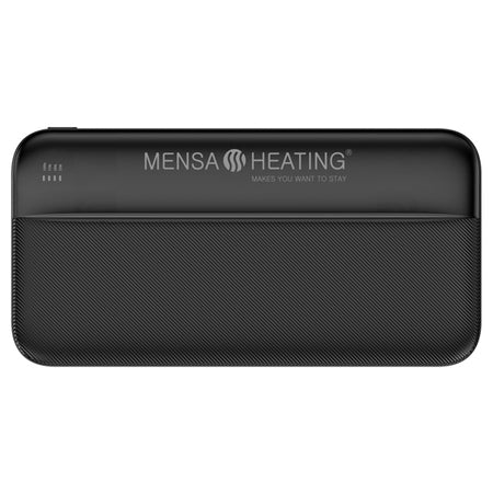 SeaTec powerbank 10.000mAh, vist fra siden med indgangsport.