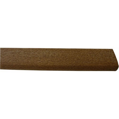 Roca U-profil teak 24x12 monteret på en bådlist.