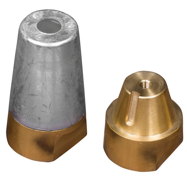 1852 zinkmøtrik med 20mm gevind set forfra