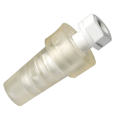 Polyform V40 ventil med muffe, passer til F13 A6 A7, set forfra.