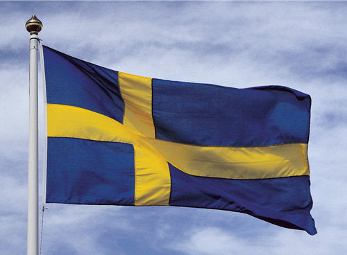 Adela svensk flag, 150 cm, hængende på båd