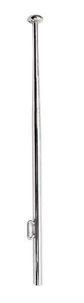 SeaTec flagspil 75cm RF 25mm monteret på en båd, set forfra